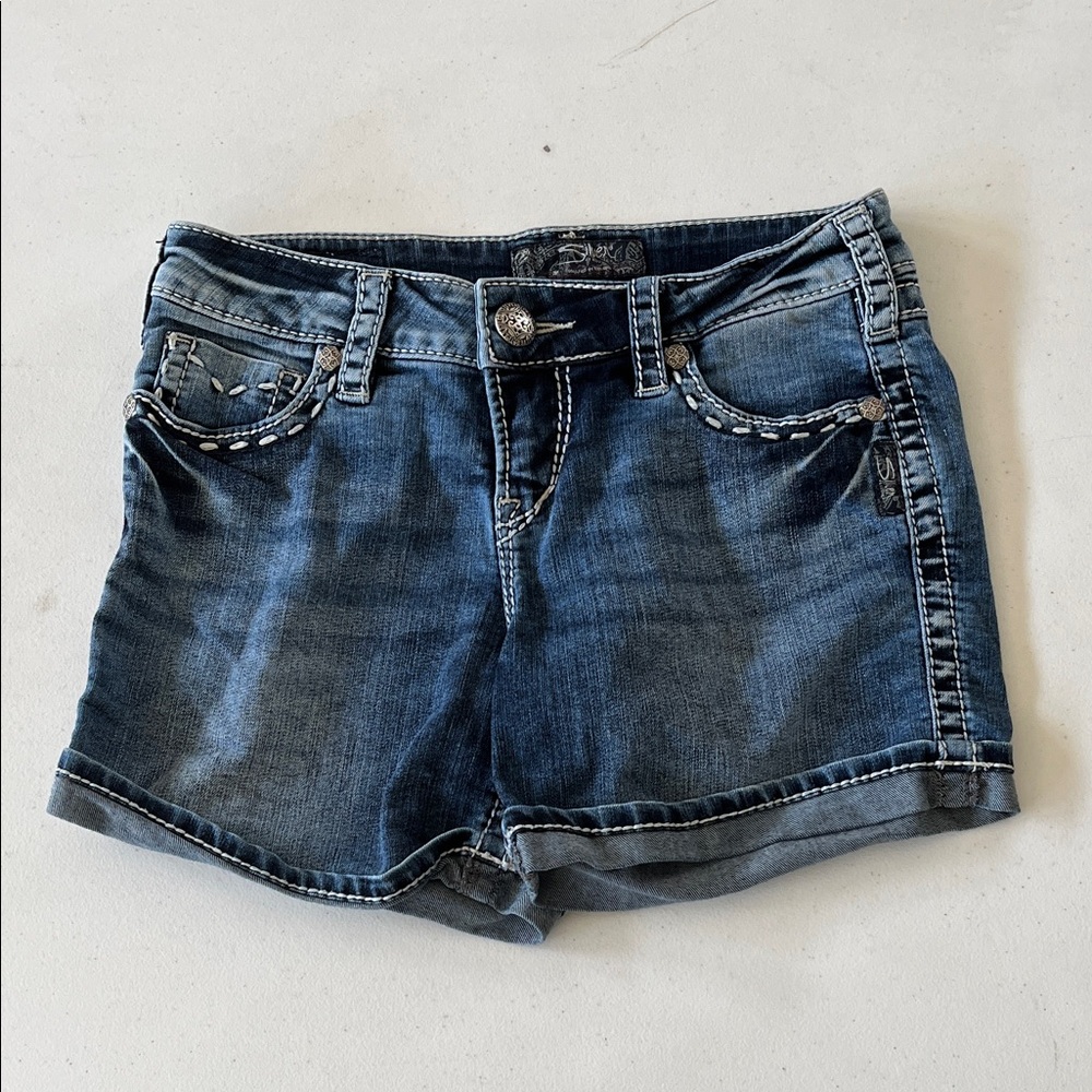Silver Jeans Denim Blue Women's Shorts Size 27